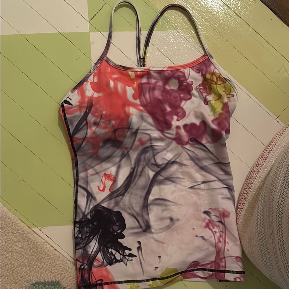 Lululemon Athletica Pink Red Sleeveless Fitted Camisole